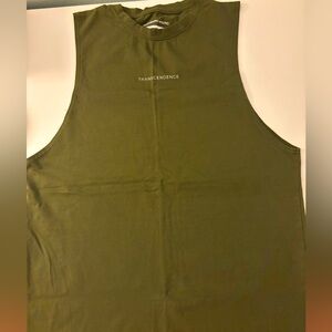 Army green Transcendence workout tank top size S